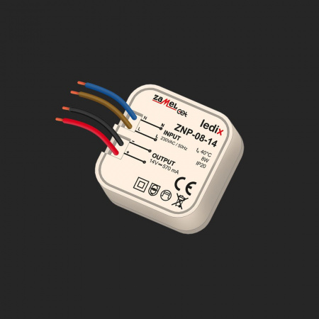 Zamel Блок питания LED 14V DC 8W в монт.коробку