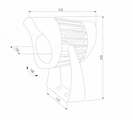 Светильник садово-парковый Landscape черный 35186/F Elektrostandard Landscape a069769