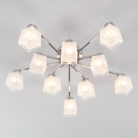 Потолочная люстра с плафонами 30162 хром Eurosvet Delfi