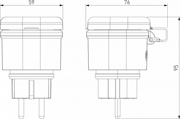 Умная розетка IP44 76103/00 Elektrostandard  a065376 Умная розетка IP44 76103/00 Elektrostandard  a065376