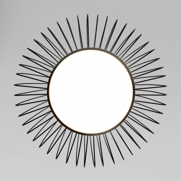 Подвесной светодиодный светильник 40010/1 LED черный Eurosvet Comodita