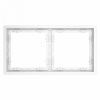 Рамка пластиковая VOLTUM S70 на 2 поста, (белый матовый)