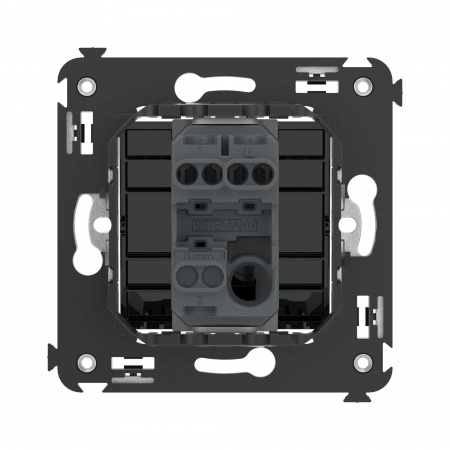 DKC Avanti Черный квадрат Кнопка одноклавишная