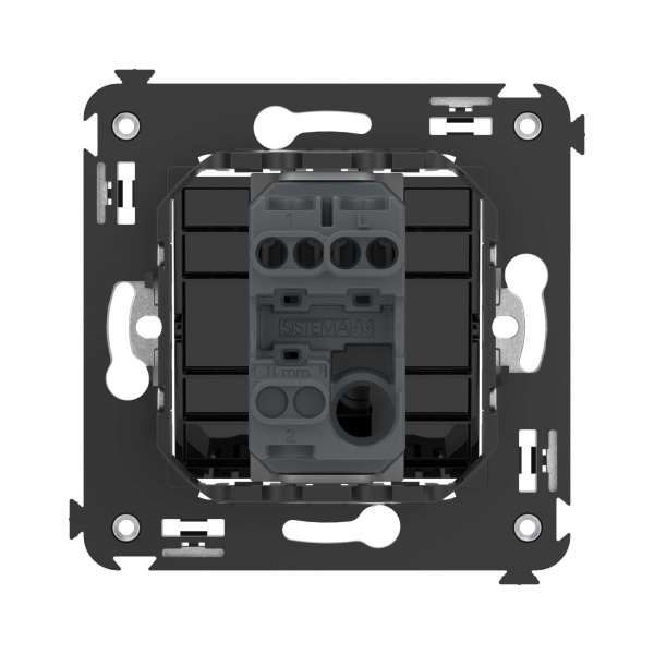DKC Avanti Черный квадрат Кнопка одноклавишная