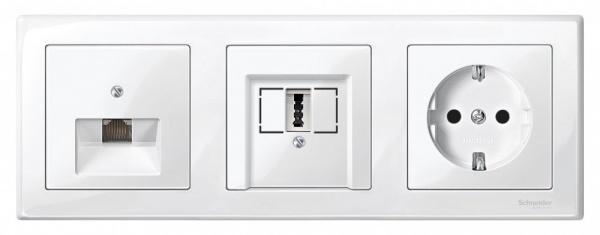 SE Merten SM M-Smart Бел глянец Рамка 3-ая