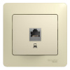 SE Glossa Беж Розетка компьютерная RJ45 кат.5E