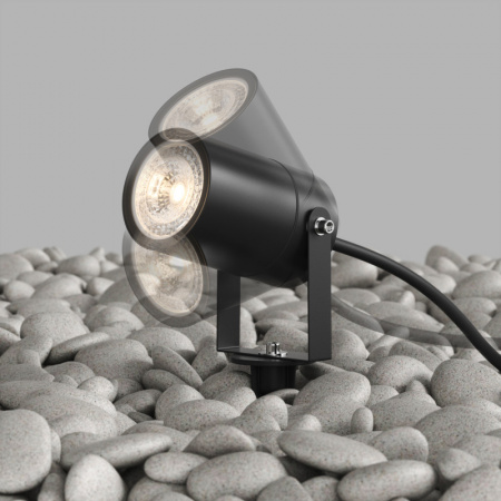 DK9800-BK Грунтовый светильник MOSS, IP65, GU10 LED, до 15 Вт, черный, алюминий