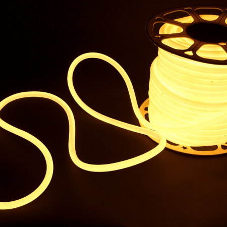 Светодиодный гибкий неон Гибкий неон 220V 9,6W 144Led 2835 IP67 круглый теплый белый, 50 м Elektrostandard LS 003 220V 9,6 IP67 a052998