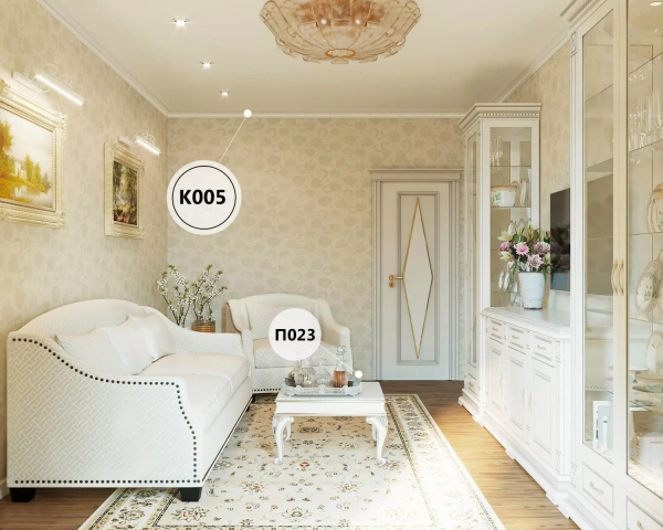 Карниз KX005, 69х71, 2000мм, Экополимер/8 Карниз KX005, 69х71, 2000мм, Экополимер/8