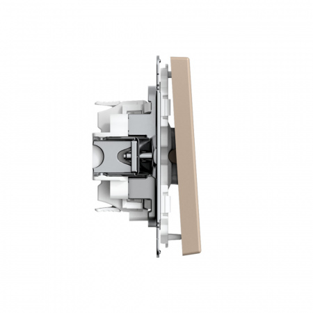 Systeme Electric ArtGallery Песочный Переключатель 1-клавишный, 10АХ, механизм, быстрозажим. клем.