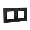 DKC Avanti Черный Алюминий Рамка 4 модуля