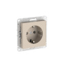 Systeme Electric AtlasDesign Песочный Розетка с заземлением, 16А, мех., быстрозажим. клем.