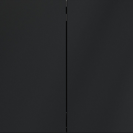 Выключатель с самовозвратом встраиваемый VOLTUM S70 двухклавишный 10А, (графит)