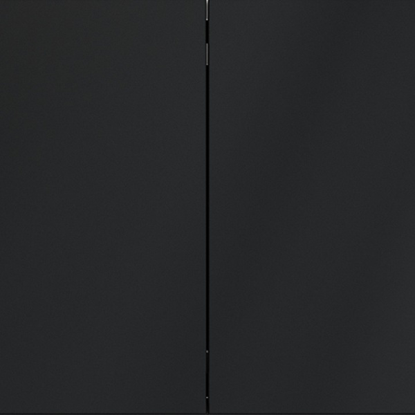 Выключатель с самовозвратом встраиваемый VOLTUM S70 двухклавишный 10А, (графит)