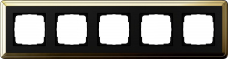 Gira ClassiX Латунь/Черный Рамка 5-ая