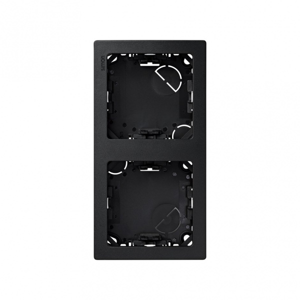 Simon 73 loft Графит Рамка 2-ая вертикальная 75х146 мм