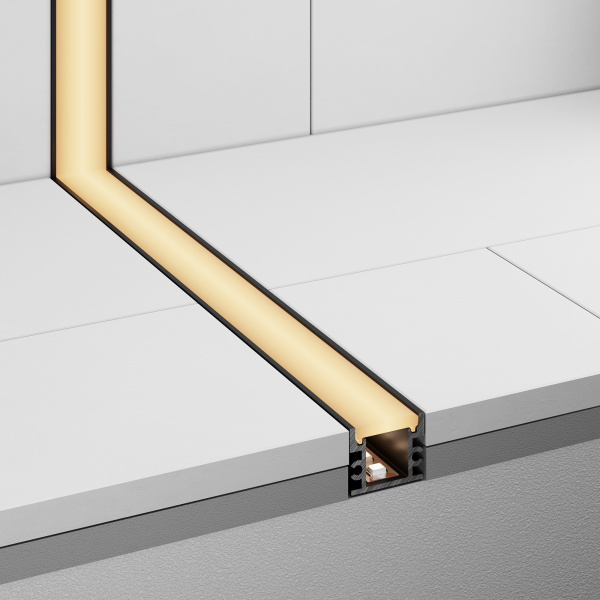 Arlight Профиль FLOOR18-H15-3000 ANOD BLACK (Алюминий)