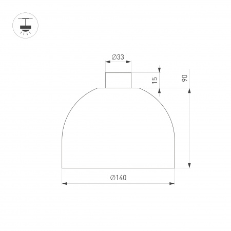 Светильник ART-INBELT-BOWL-R140-8W Day4000-MIX (BK, 95 deg, 48V, DALI) (Arlight, IP20 Металл, 3 года)