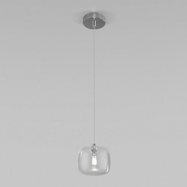 Подвесной светильник со стеклянным плафоном 50128/1 хром Eurosvet Jar