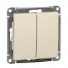 SE Wessen 59 Беж Выключатель 2-клавишный, 10АХ