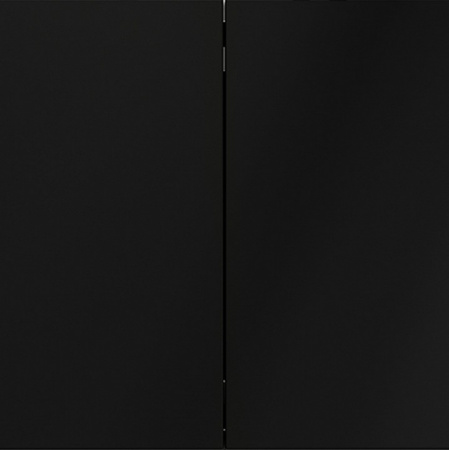 Выключатель с самовозвратом встраиваемый VOLTUM S70 двухклавишный 10А, (черный матовый)