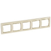 Legrand Valena Крем/Золото Рамка 5-ая горизонт.