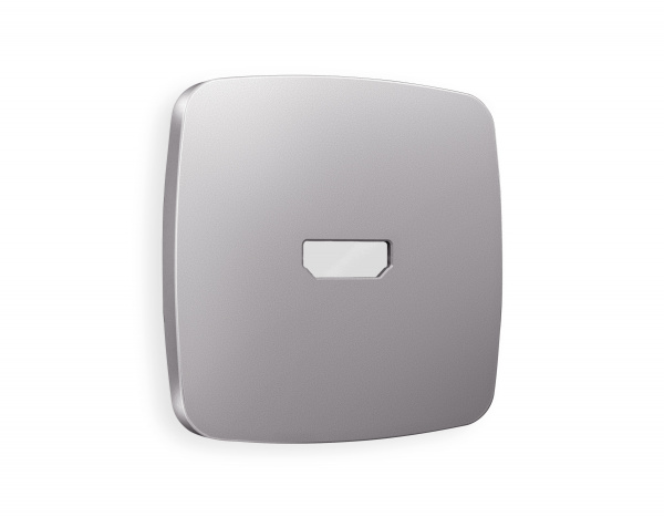 Лицевая панель OMEGA (Сталь матовый) для HDMI розетки QUANT OP5140