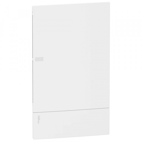 SE RESI9 MP (Mini Pragma) Бокс встраеваемый с белой дверью 3 ряда/36 модулей, IP40, IK07, 63А, 2 клеммы, Италия