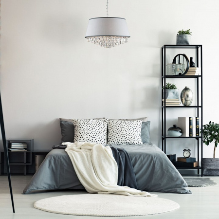 Подвесная люстра с хрусталем 10092/5 хром Eurosvet Opera