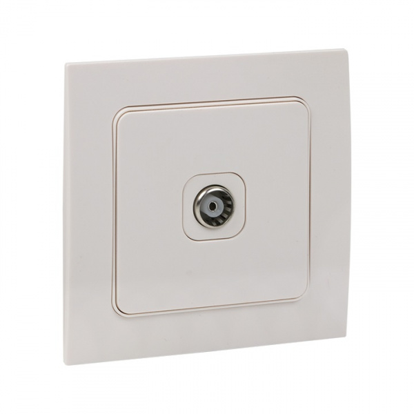 EKF PROxima Стокгольм Механизм Розетки TV 1-местной проходной 75Ом 5-862МГц белый