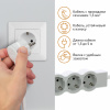 Legrand Revolution Стандарт Бело-серый Удлинитель 5x2К+З, кабель 1,5м
