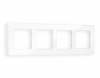 Рамка ALFA Arctic (Белый Стекло органическое) 4-ая AF580104