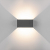 Уличный настенный светодиодный светильник WINNER DOUBLE LED IP54 35137/W серый Elektrostandard Winner a057135