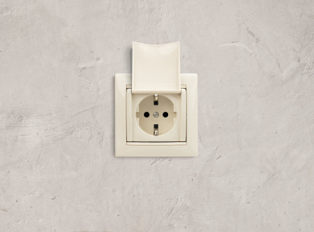 Legrand Valena Крем Розетка 1-ая с/з с крышкой