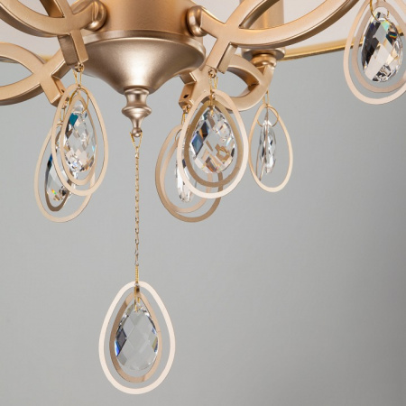 Подвесная люстра 60091/4 перламутровое золото Eurosvet Salita