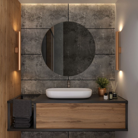 Светильник настенный светодиодный Langer IP44 40124/LED матовое золото Elektrostandard Langer a061987