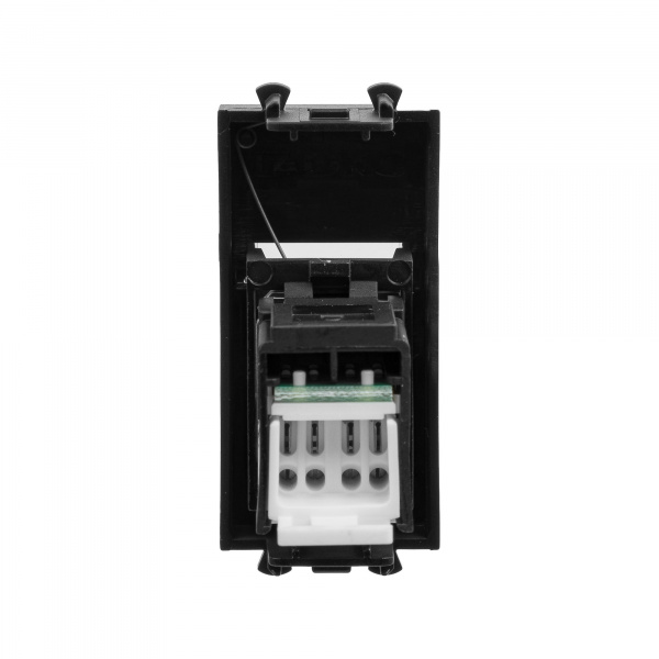 DKC Avanti Черный матовый Компьютерная розетка RJ-45  категория 6 1 модуль
