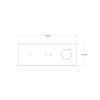 Donel Рамка тройная на 1+2 тумблера + розетка, тип C/D, белый, серия N96 Collect, DTF3120WH