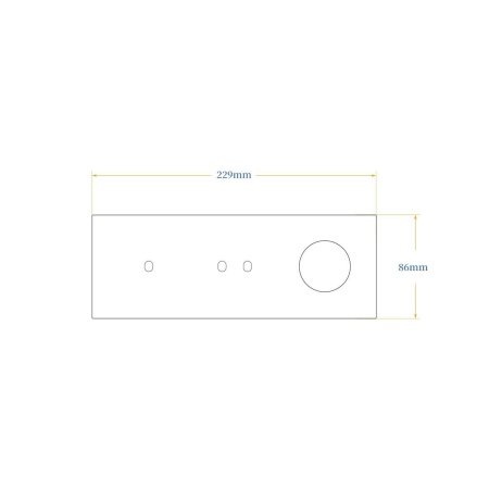 Donel Рамка тройная на 1+2 тумблера + розетка, тип C/D, белый, серия N96 Collect, DTF3120WH