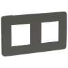 SE Unica Studio Дымчато-серая/Антрацит Рамка 2-ная