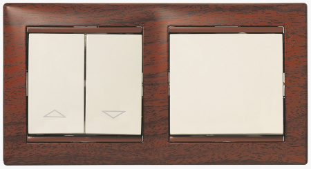 Legrand Valena Тонированное дерево Рамка 2-ая гориз