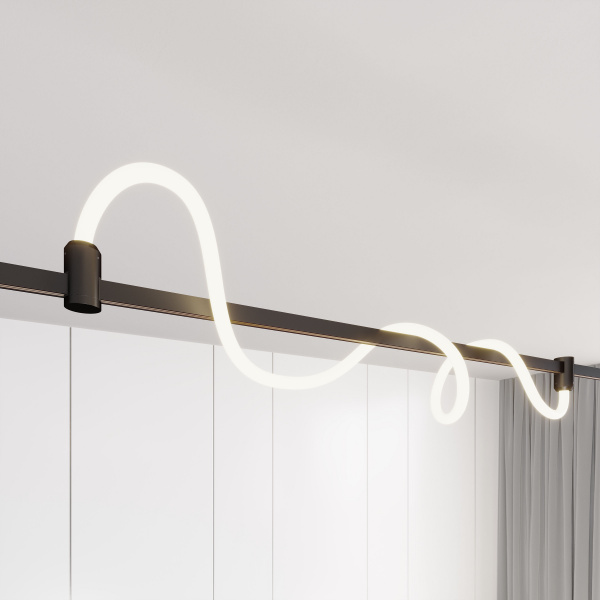 Arlight Светильник ART-APRIORI-TUBE-ELASTIC-R38-L1000-8W Warm3000 (BK, 360 deg, 48V) (IP20 Металл, 3 года)