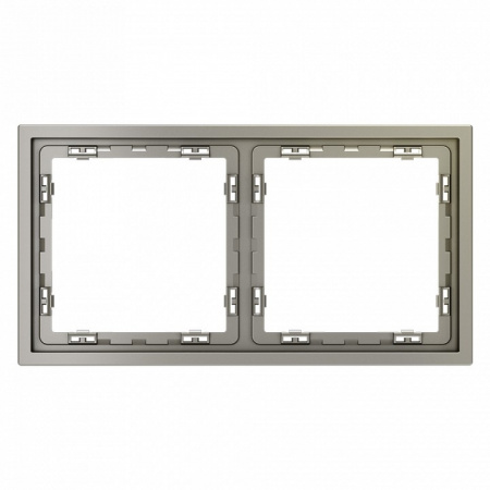 Рамка пластиковая VOLTUM S70 на 2 поста, (шелк)