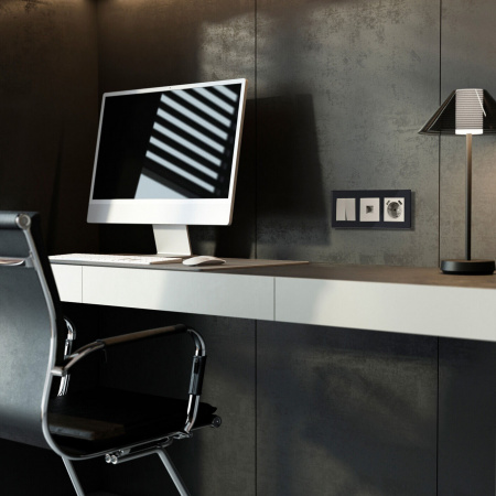 Розетка Ethernet RJ-45 (дымчатый) W1281004