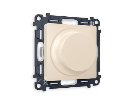 Комплект механизма светорегулятора универсального поворотно-нажимного ALFA MA325510 Бежевый матовый 25-600W/LED 5-300W QUANT