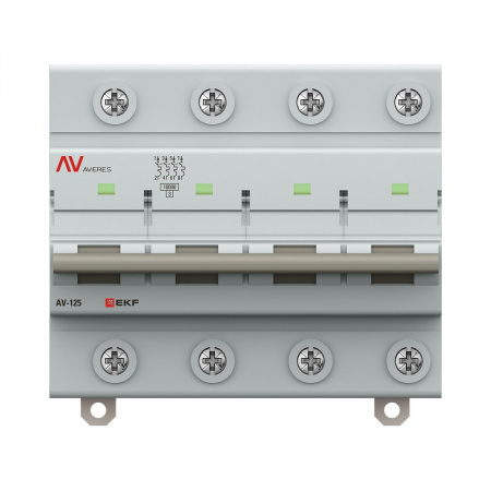 EKF Выключатель автоматический AV-125 4P 125A (D) 10kA AVERES
