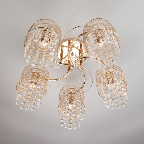 Потолочный светильник 30137/5 золото Eurosvet Bonnie