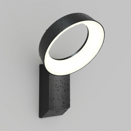 DK9712-BK Настенный светодиодный уличный светильник SANVIK, IP65, 12 Вт, 3000К, черный, алюминий