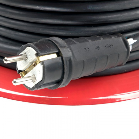 EKF PROxima Удлинитель на катушке "Гефест 2.0" 4 гнезда 30м с заземлением и предохранителем КГ 3*2,5 16А/3,5кВт