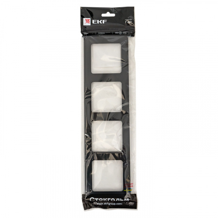 EKF PROxima Стокгольм Черный Металл Рамка 4-ая